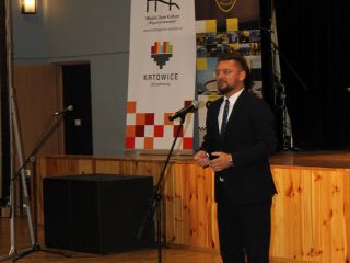 Prezydent Miasta Katowice Marcin Krupa podczas przemówienia