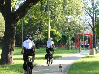 Patrol rowerowy straży miejskiej