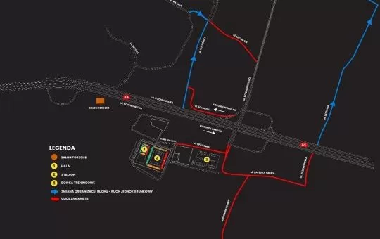 Zmiany organizacji ruchu drogowego 30 marca w okolicy Areny Katowice