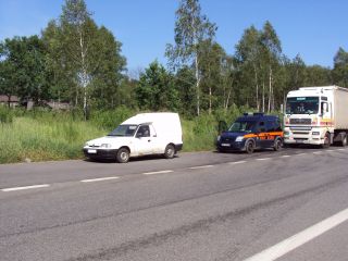 Odholowana z ulicy Kołodzieja skoda