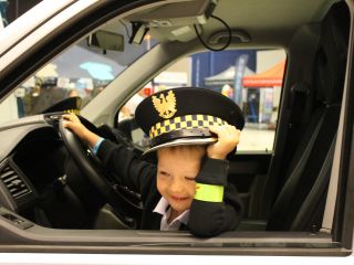 Strażnicy miejscy podczas obchodów wojewódzkiego Święta Policji