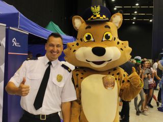 Strażnicy miejscy podczas obchodów wojewódzkiego Święta Policji