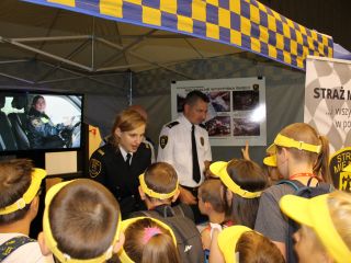 Strażnicy miejscy podczas obchodów wojewódzkiego Święta Policji