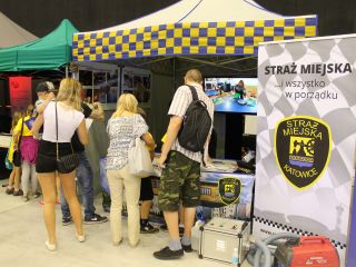 Strażnicy miejscy podczas obchodów wojewódzkiego Święta Policji