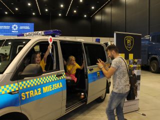 Strażnicy miejscy podczas obchodów wojewódzkiego Święta Policji