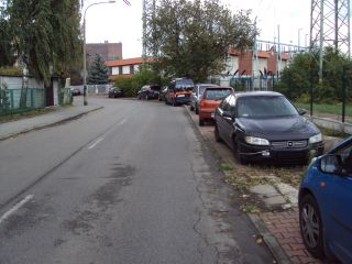 Odholowany opel z ulicy Widok