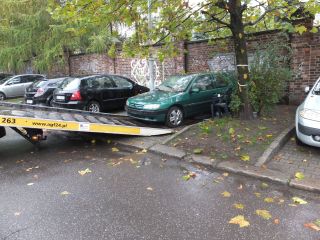 Holowanie peugeota