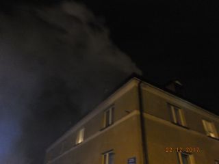 Pożar komina ulica Boya Żeleńskiego Katowice