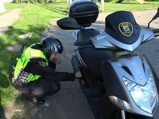 motorowerzyści straży miejskiej