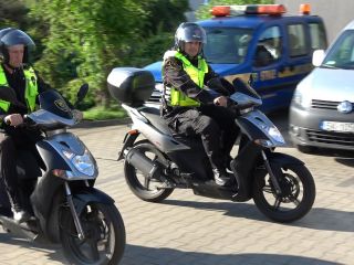 motorowerzyści straży miejskiej
