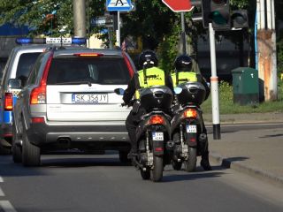 motorowerzyści straży miejskiej