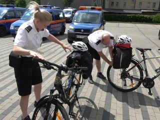 Rowerzyści straży miejskiej