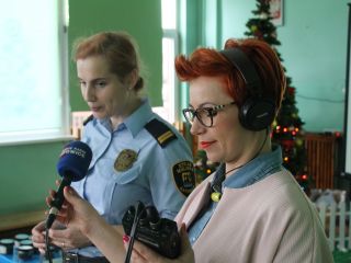 Straż miejska i Radio Katowice z wizytą u przedszkolaków