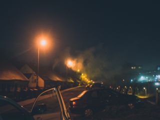 Nocny lot dronem z wykorzystaniem termowizji