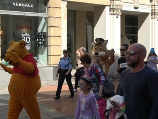 Uczestnicy zabawy rodzinnej Katowice 2019