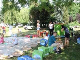Uczestnicy pikniku rodzinnego Ekoodpowiedzialnie 2019