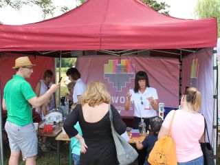 Uczestnicy pikniku rodzinnego Ekoodpowiedzialnie 2019