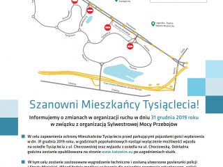 Sylwestrowa moc przebojów - plakat informacyjny
