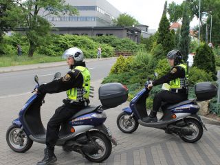 Patrol motorowerowy Strazy Miejskiej w Katowicach