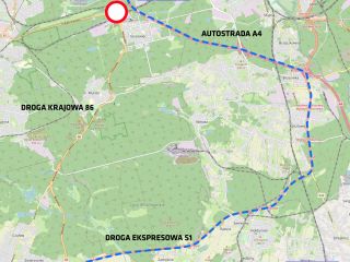 Schemat objazdów tranzytowych