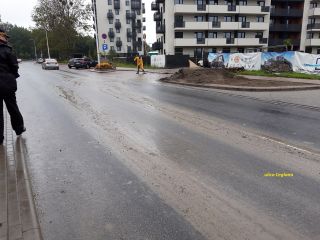 Zanieczyszczona ulica