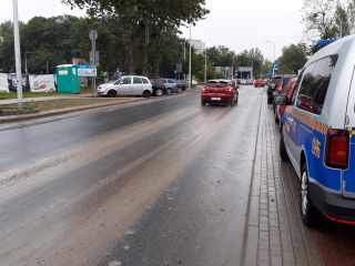 Zanieczyszczona ulica