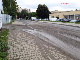 Zanieczyszczona ulica