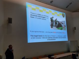 Orientation Day na Uniwersytecie Ekonomicznym z katowickimi strażnikami miejskimi