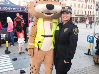 Funkcjonariusze podczas akcji 
