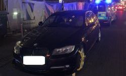 BMW z założoną blokadą