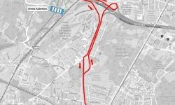 Trasa linii autobusowej GKS 1 kursująca z Centrum Przesiadkowego Brynów